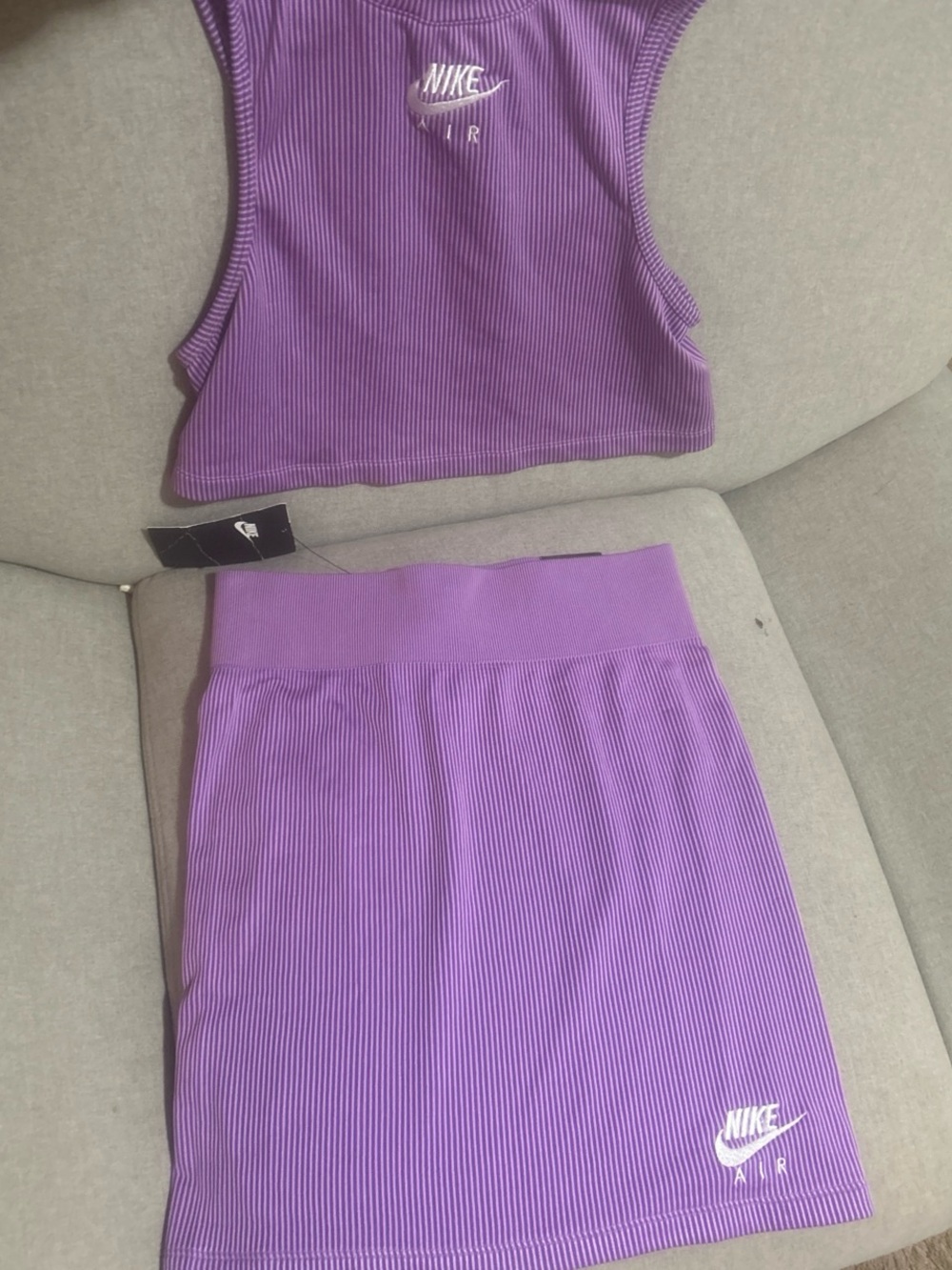 Nike Purple tank and Skirt set outfit small  -
